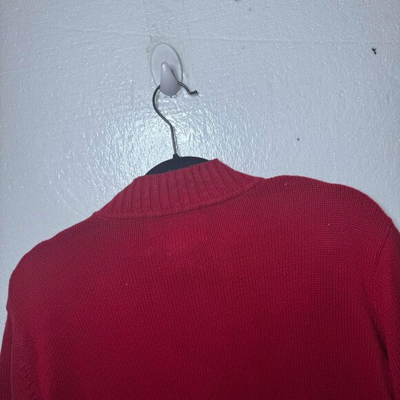 Vintage Tiara International Sz Medium American Flag Zip Up Sweater Patriotic USA - Picture 5 of 13